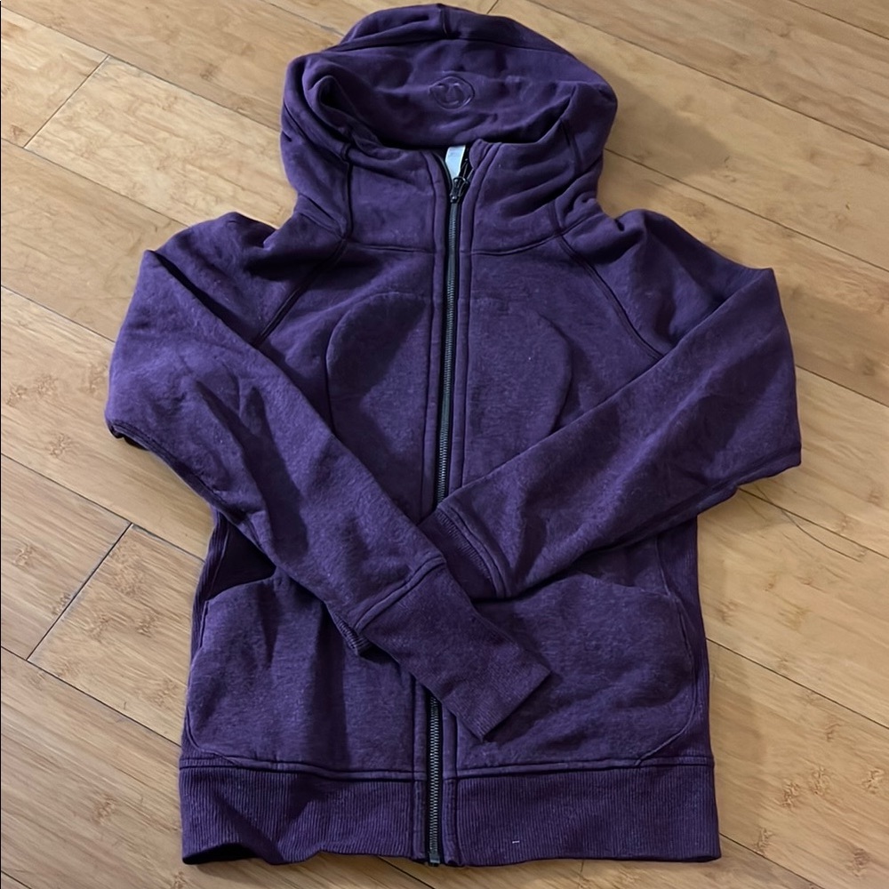 Purple scuba Zip-Up Hoodie